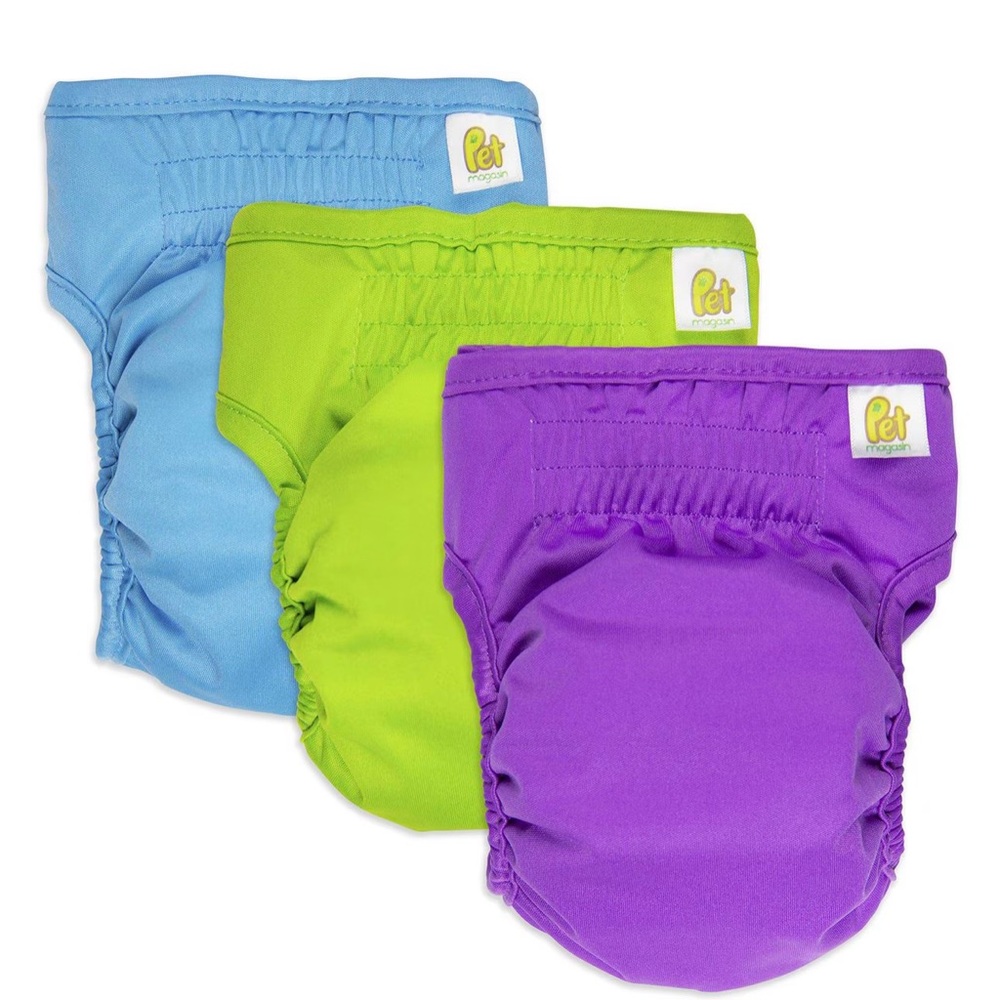 Pet Magasin Reusable Dog Diapers, Large, Pack of 3 (XL) DOG DIAPERS